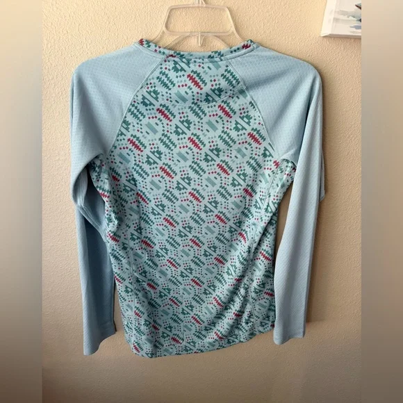 Patagonia Women's Small Capilene Midweight Top Baselayer Icefall Blue Big Sky - Picture 3 of 12